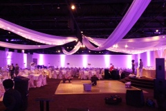 up lighting and ceiling sheer rentals