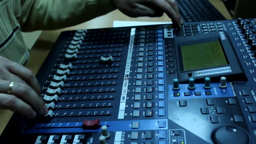 front of house sound console